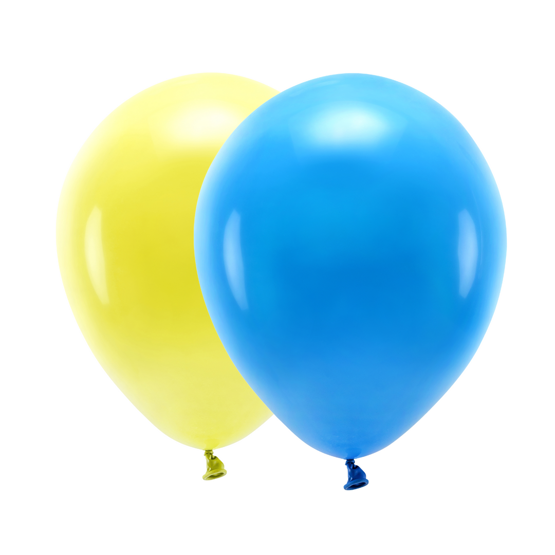 Ballongkombo Gul & Blå, 20-pack