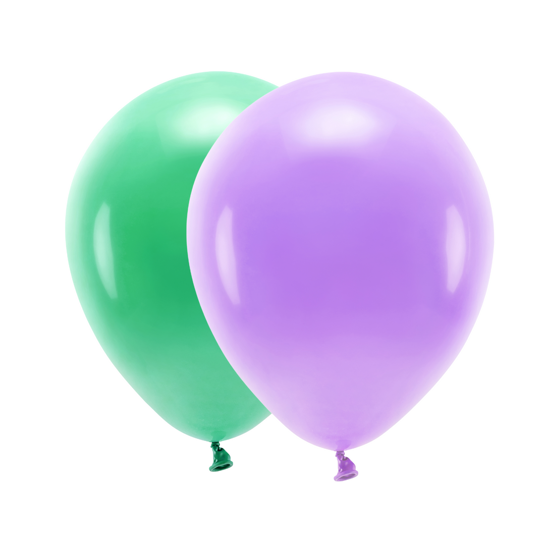 Ballongkombo Grön & Lavendel, 20-pack