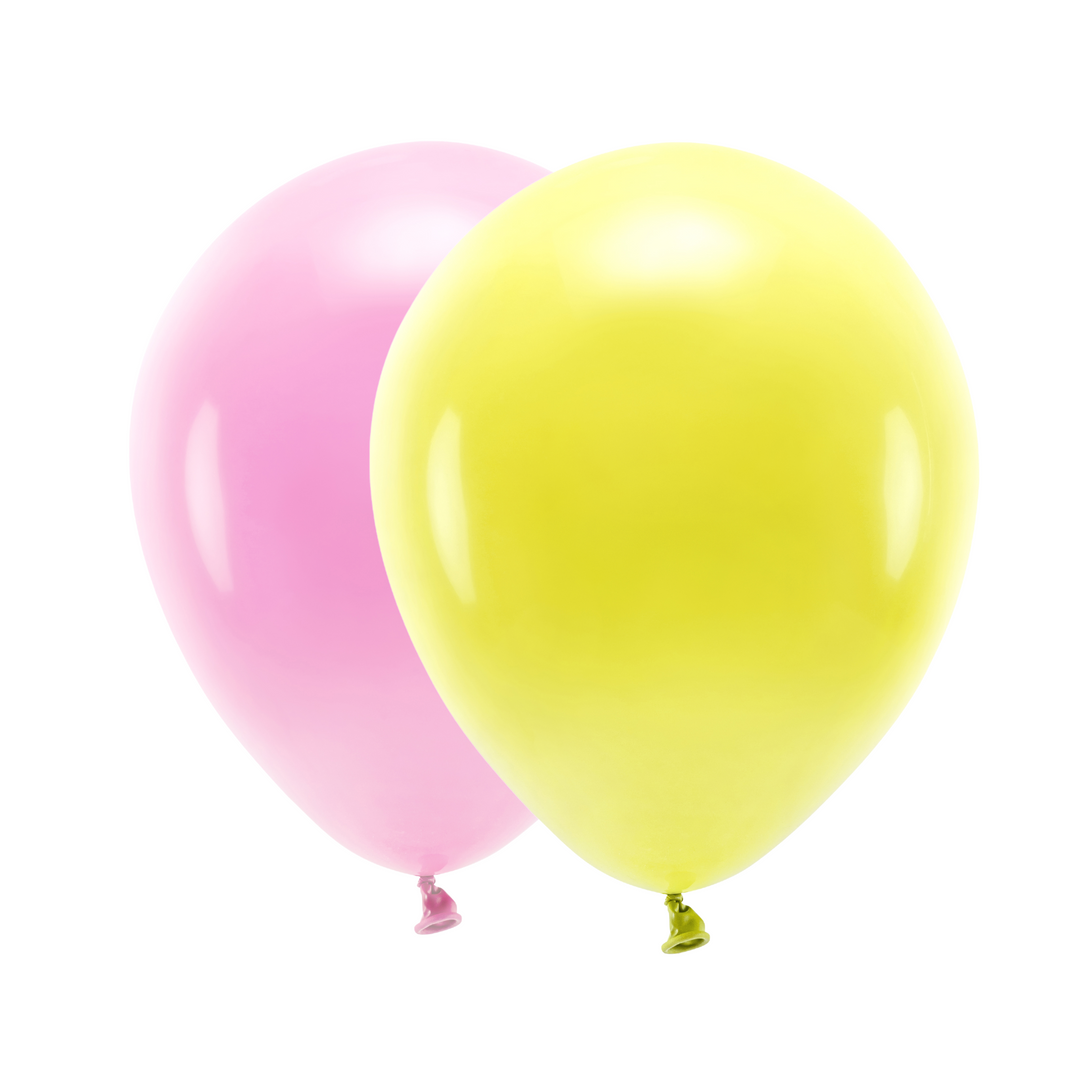 Ballongkombo Rosa & Gul, 20-pack