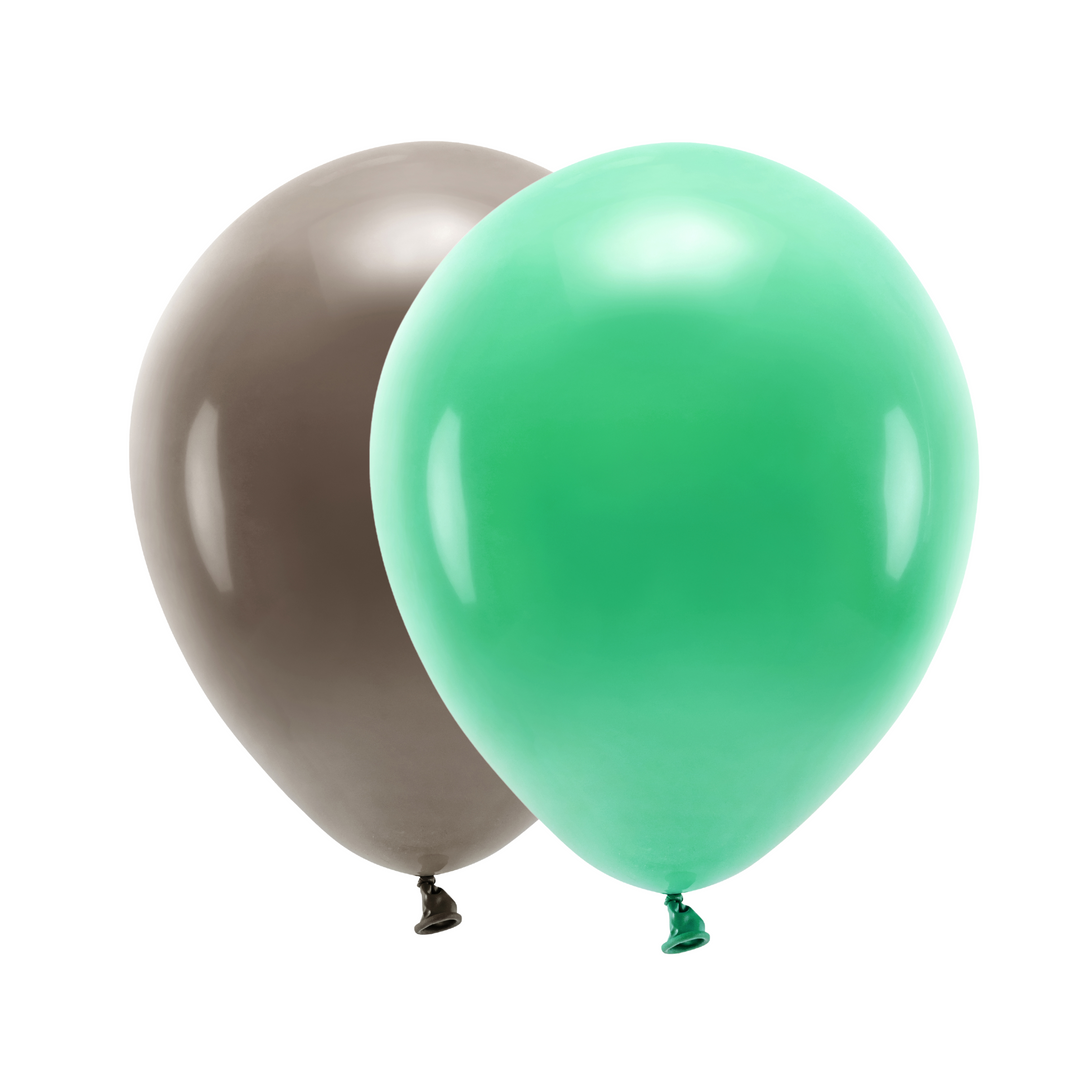 Ballongkombo Brun & Grön, 20-pack