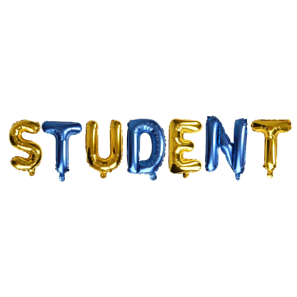 Folieballonger, Student Blå & Guld