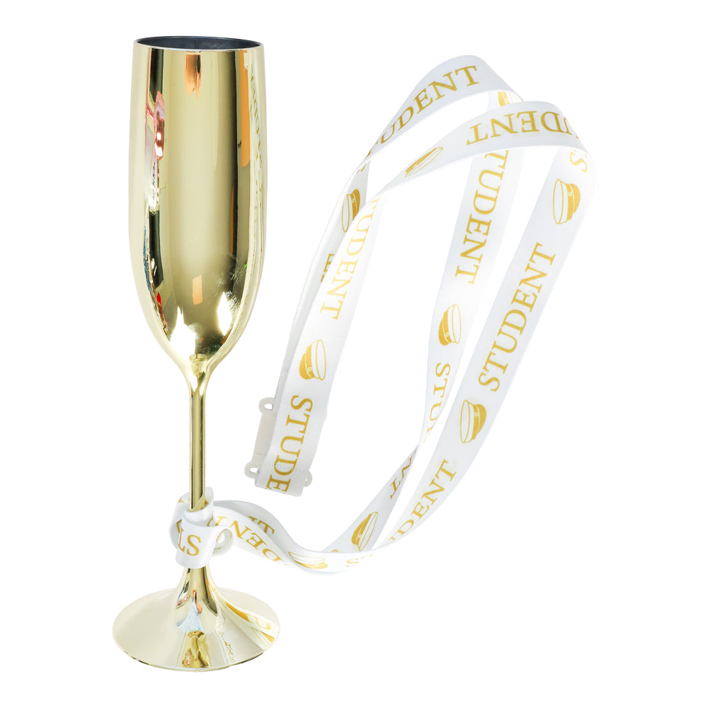 Champagneglas med band