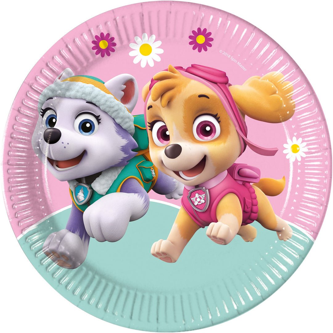Paw Patrol Sky & Everest, Tallrikar 8-pack