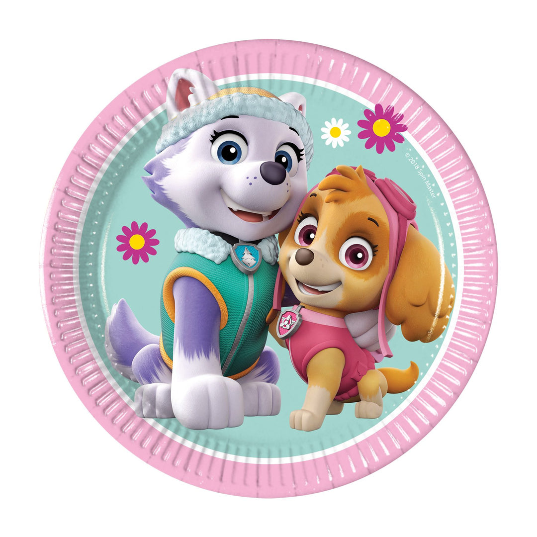 Paw Patrol Sky & Everest, Assietter 8-pack