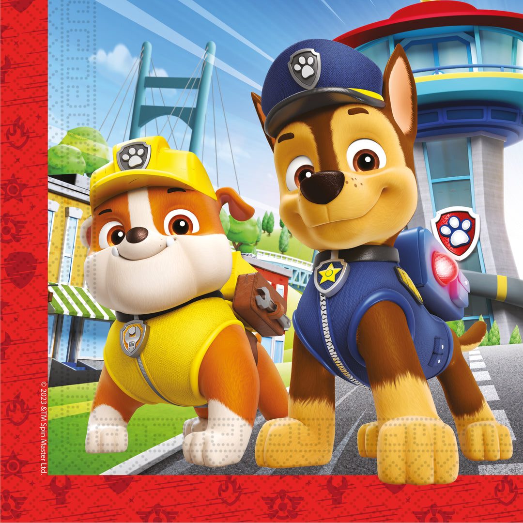 Paw Patrol - Rescue Heros, Servetter 20-pack