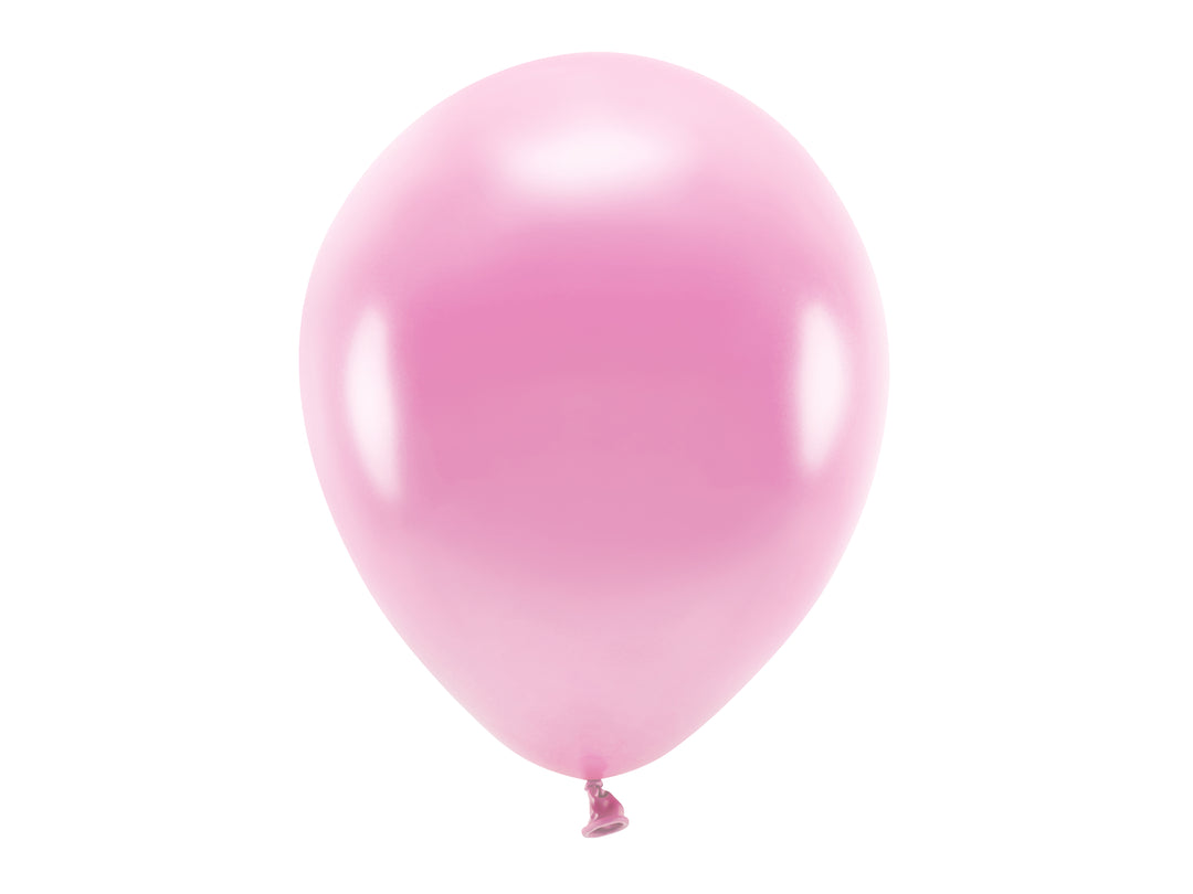 Ballonger Rosa metallic EKO, 10-pack