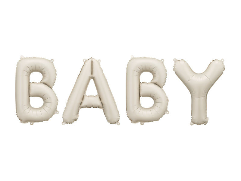 Folieballong, BABY Beige