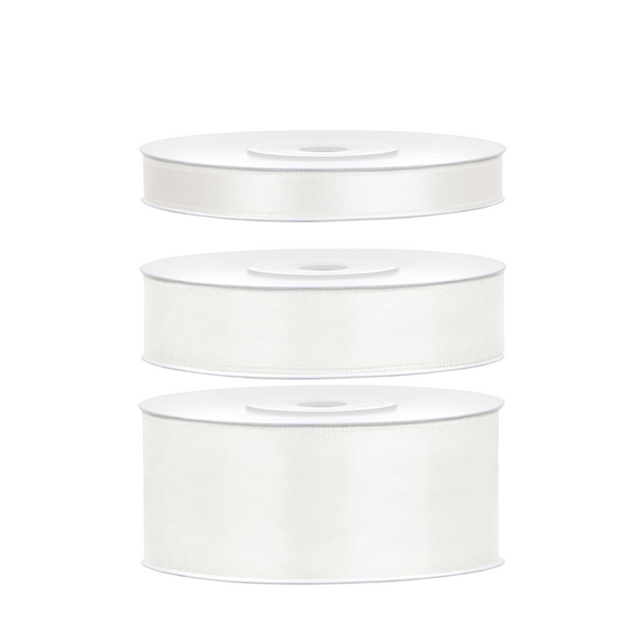 Satinband Ljus Creme, 25 m