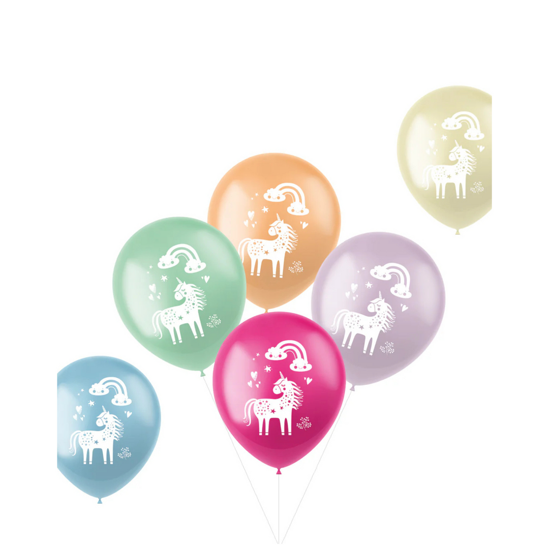 Ballonger Happy Unicorn, 6-pack