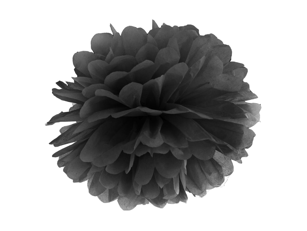 PomPom Svart, 25 cm