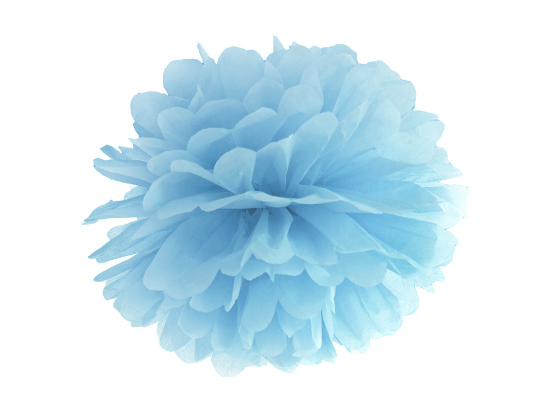PomPom Ljusblå, 25 cm