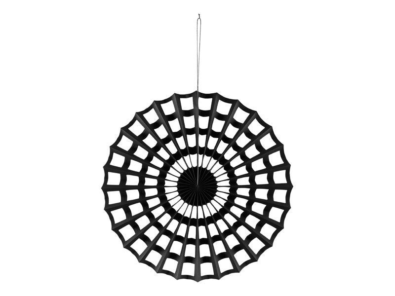 Dekorationsrosett Spindelnät Svart, 1-pack