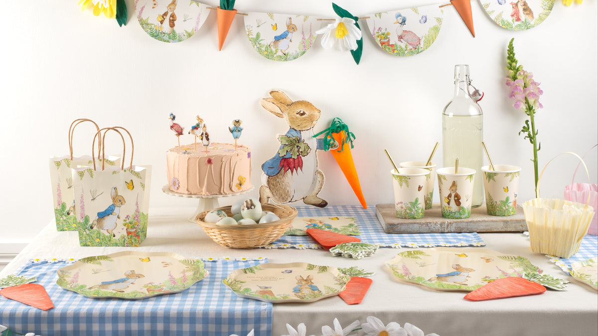 Peter Rabbit kalas – kalasdekorationer och dukning
