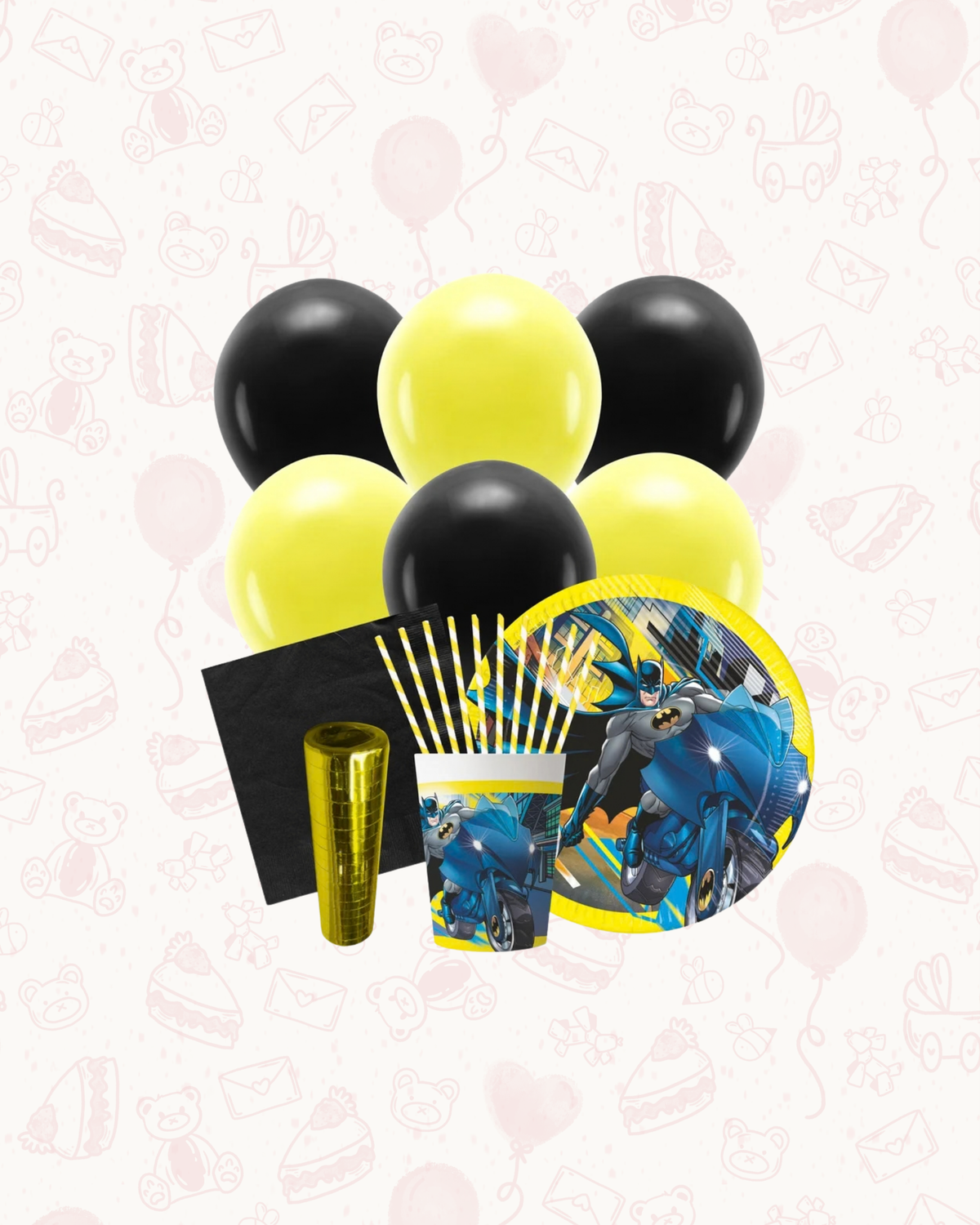 Batman kalas – kalasdekorationer, ballonger, dukning och kalaskit