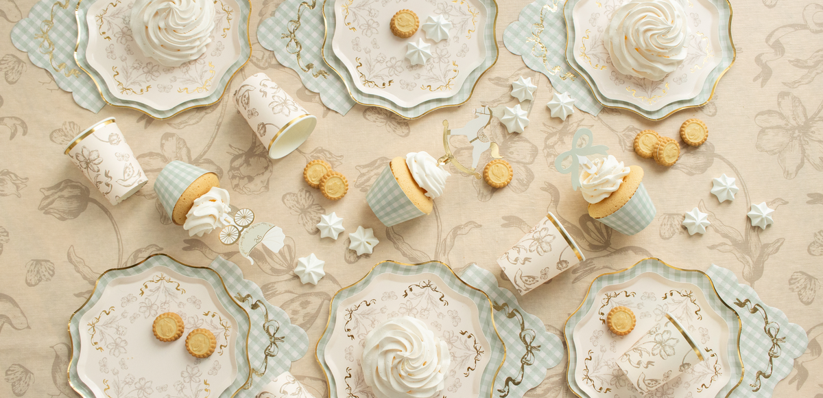 Vintage Dreams – kalasdekorationer, ballonger och dukning för babyshower, kalas och fest