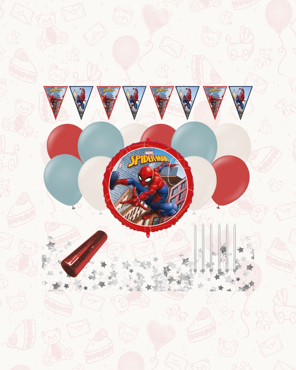Spiderman kalas – kalasdekorationer, ballonger, dukning och kalaskit