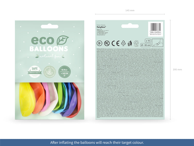 EKO Ballonger Mixade färger, 10-pack