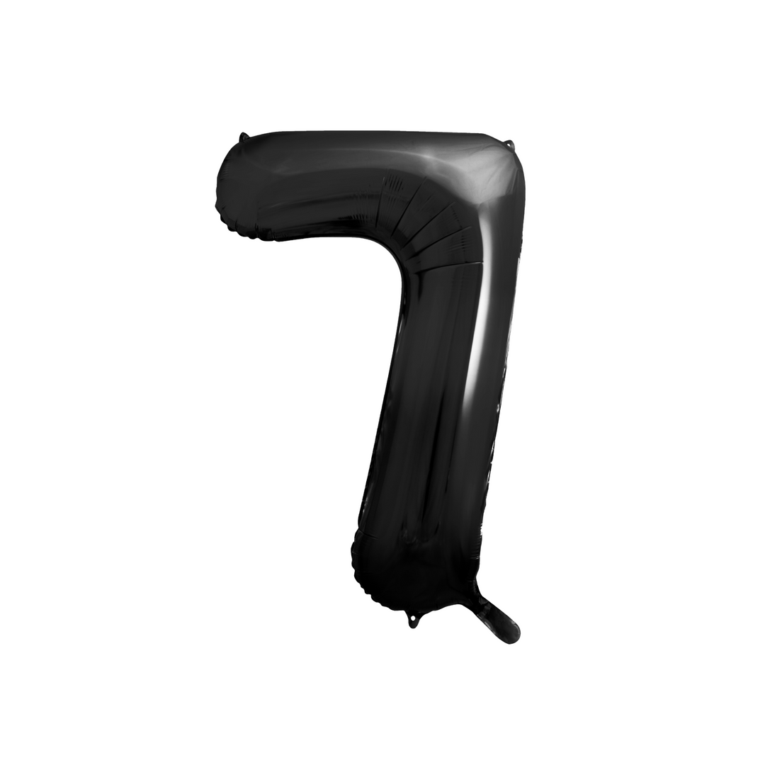 Sifferballong, Svart 86 cm