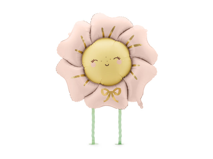 Folieballong, Blomma Blush pink