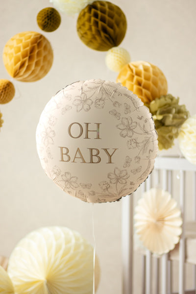 Folieballong Oh Baby Flowers