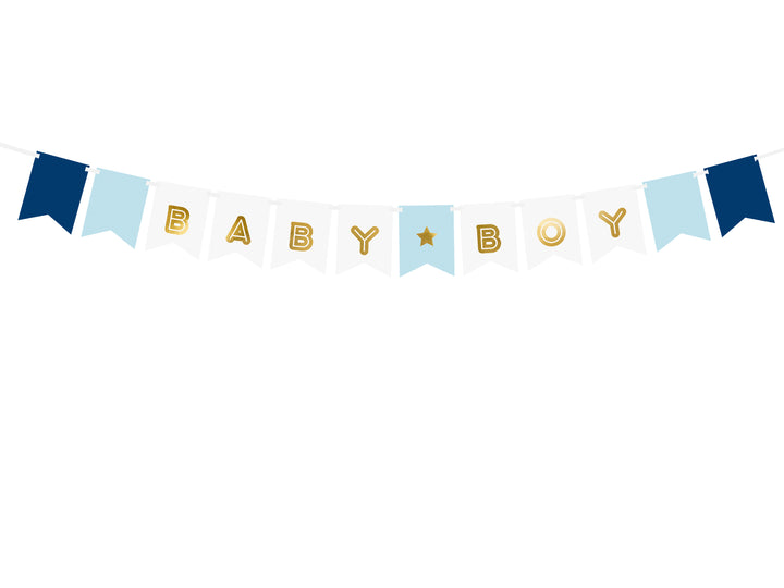 Girlang Blå Mix "Baby Boy", 1,6 m
