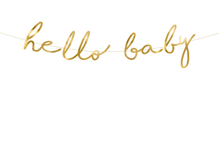 Girlang Guld Hello Baby, 70 cm