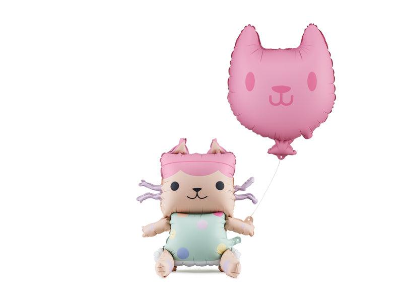 Gabby's Dockskåp Folieballong Baby Box & Cat barnkalas födelsedag - kalasbubblan