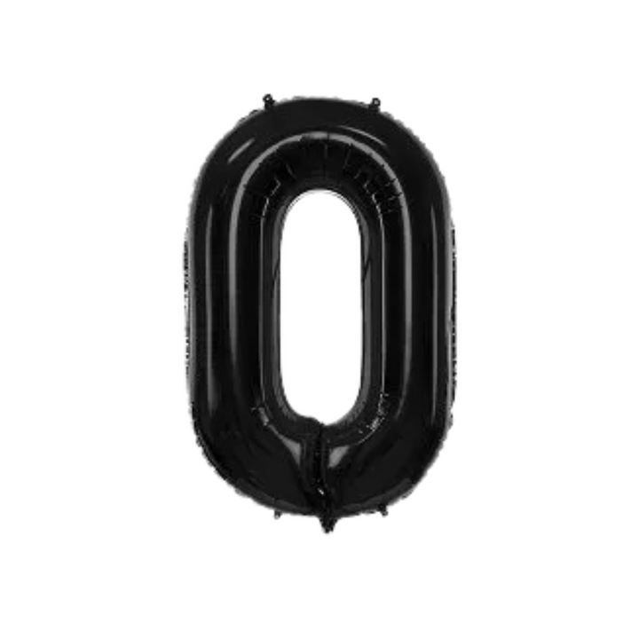 Sifferballong, Svart 86 cm