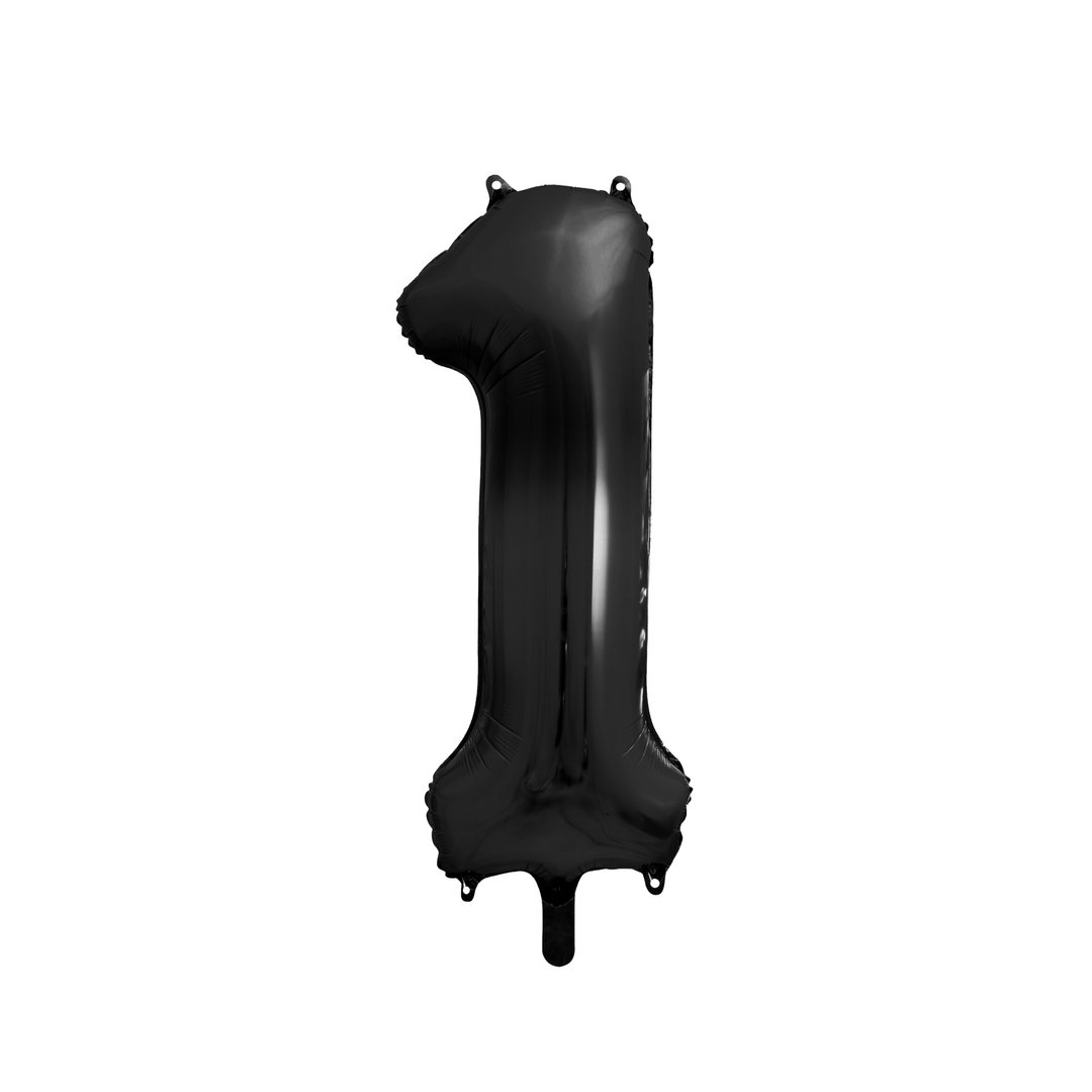 Sifferballong, Svart 86 cm