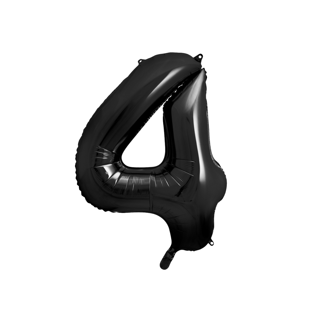 Sifferballong, Svart 86 cm