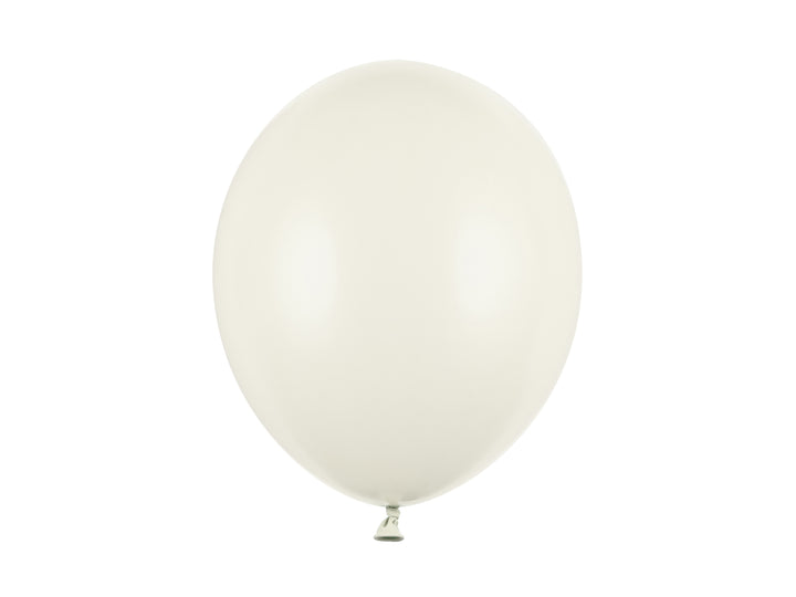 Ballonger Pastell Ljus Creme, 10-pack