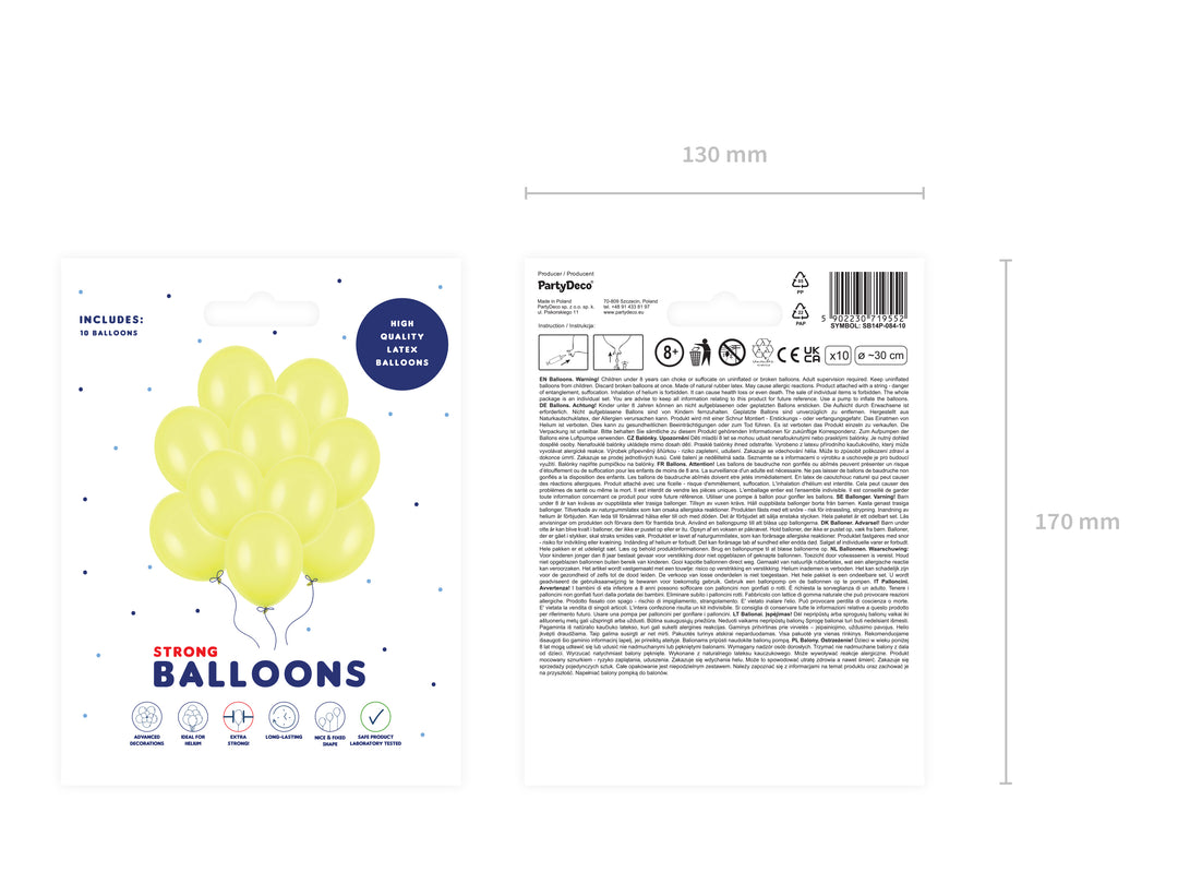 Ballonger Gul, 10-pack
