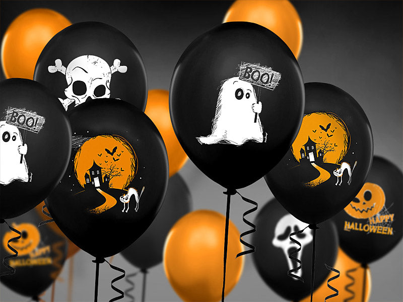 Ballonger Halloween Spöke , 6-pack