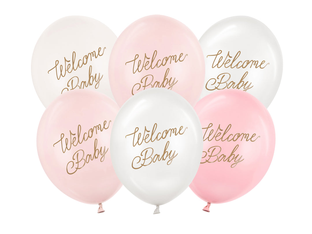 Ballonger Welcome Baby Rosa, 6-pack