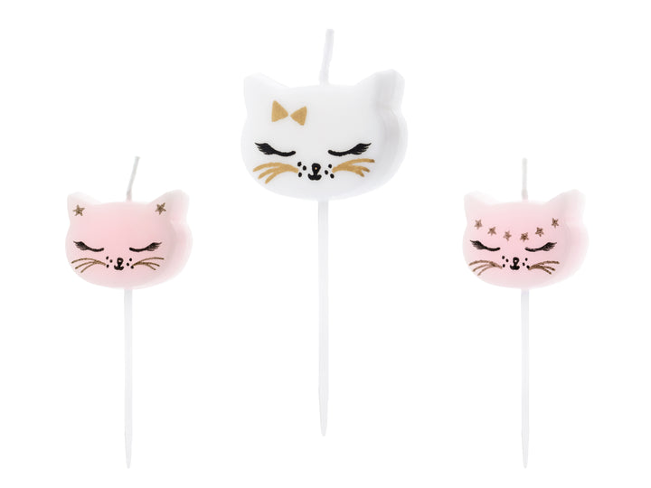Tårtljus Katt, 6-pack