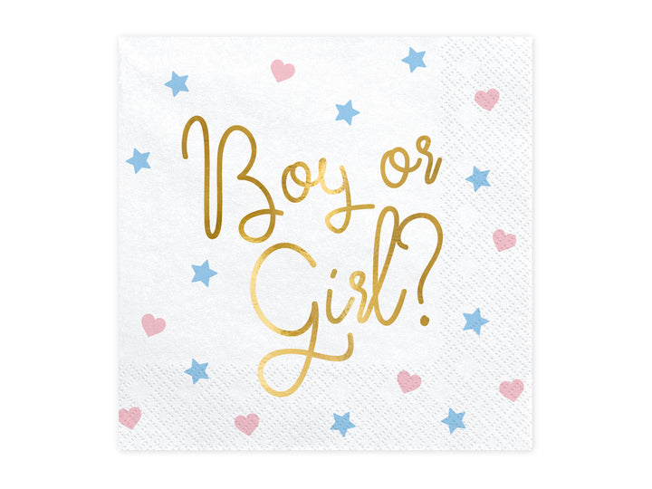 Servetter Boy or Girl , 20-pack