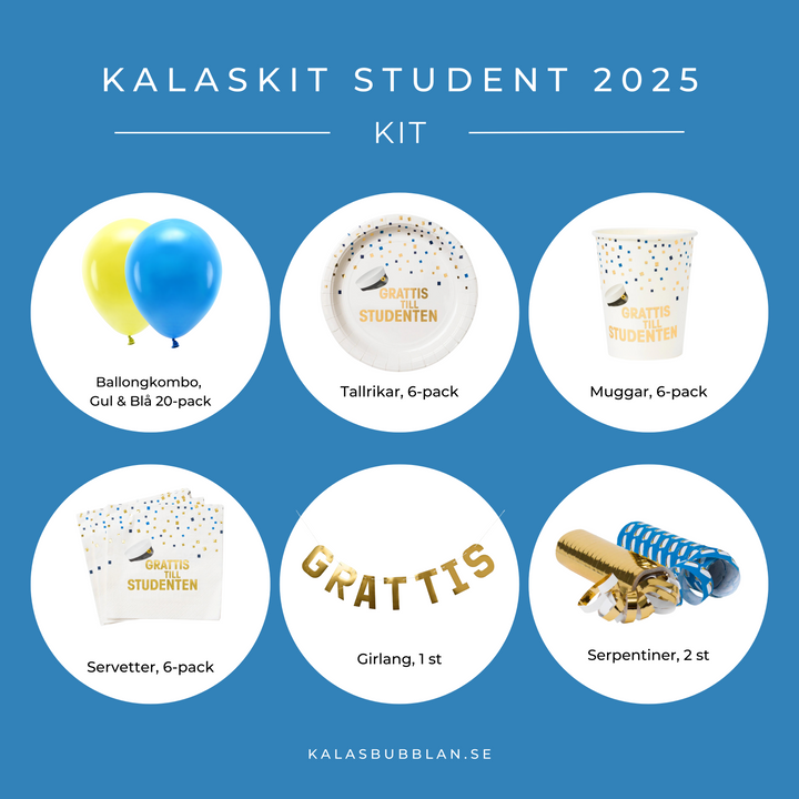 Studentkit, Dukning & Dekorationer