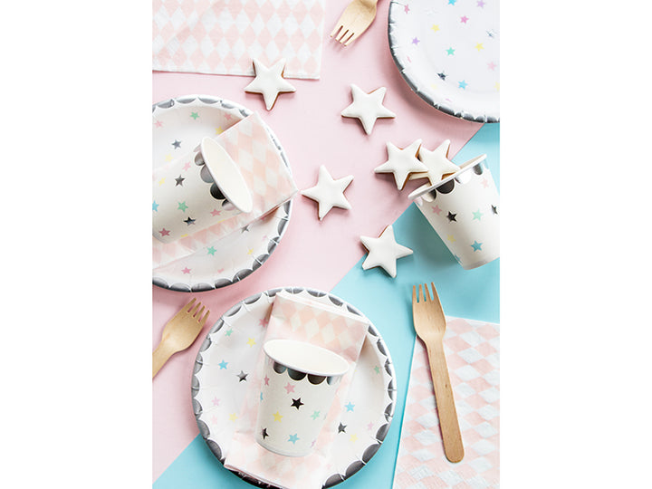 Assietter Pastell Star, 6-pack