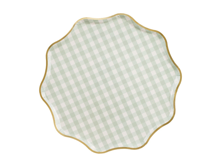 Tallrikar Gingham Sage, 6-pack