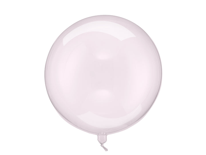 Transparent ballong i rosa nyans, 40 cm. Passar till barnkalas och fest.