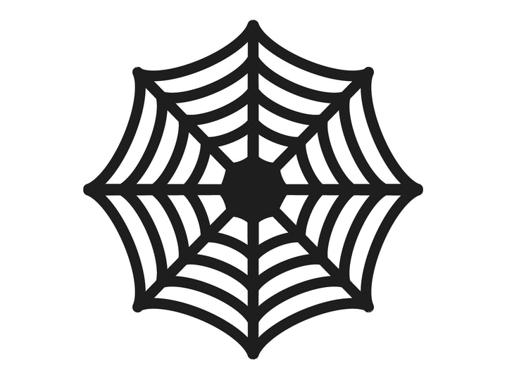 4-pack bordstabletter i papper med formen av ett spindelnät 27 cm, för barnkalas, fest och Halloween