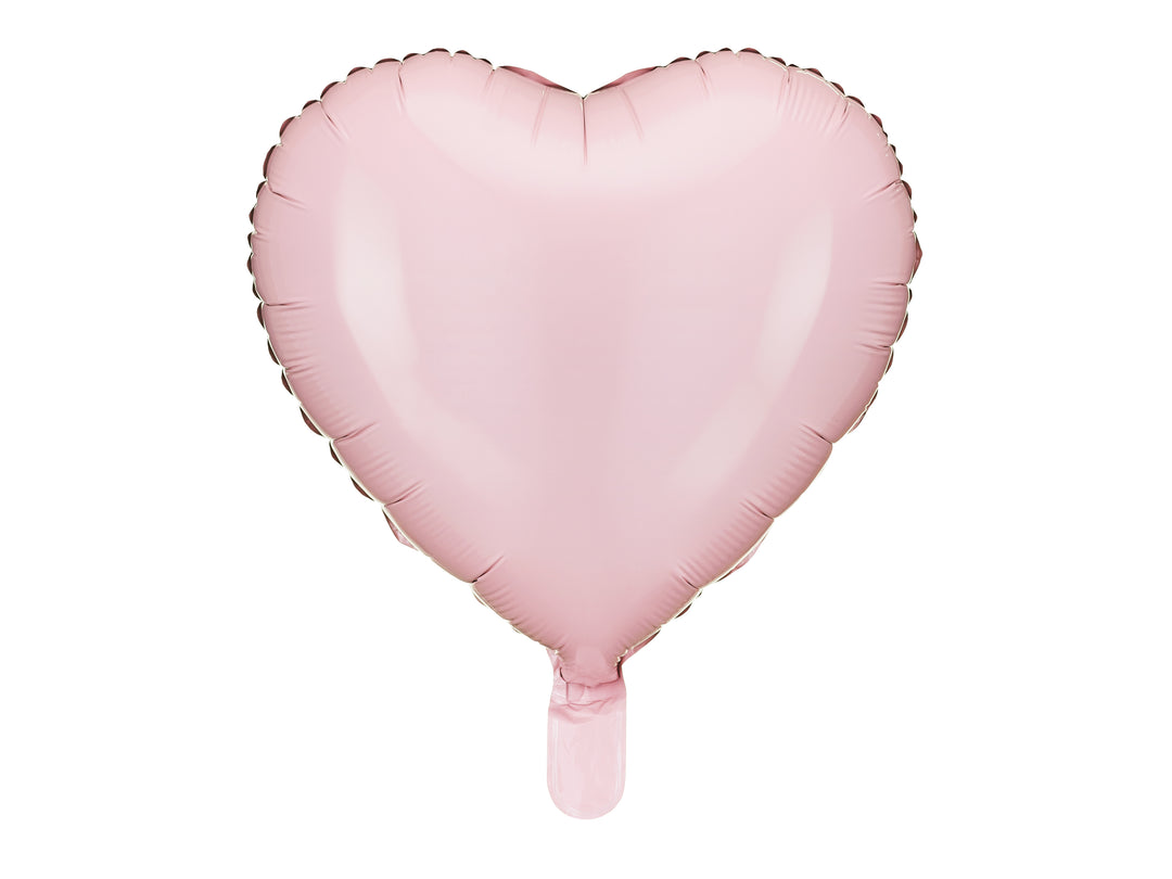Folieballong med formen av ett rosa hjärta dekoration till dop, barnkalas, bröllop och temafest