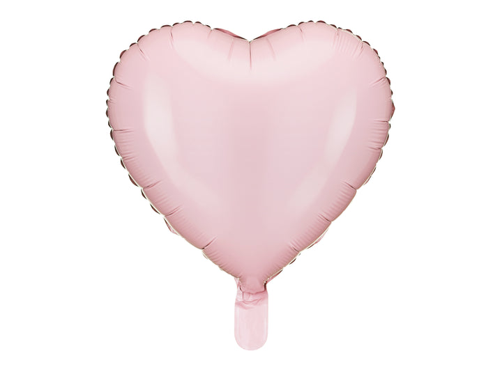 Folieballong med formen av ett rosa hjärta dekoration till dop, barnkalas, bröllop och temafest