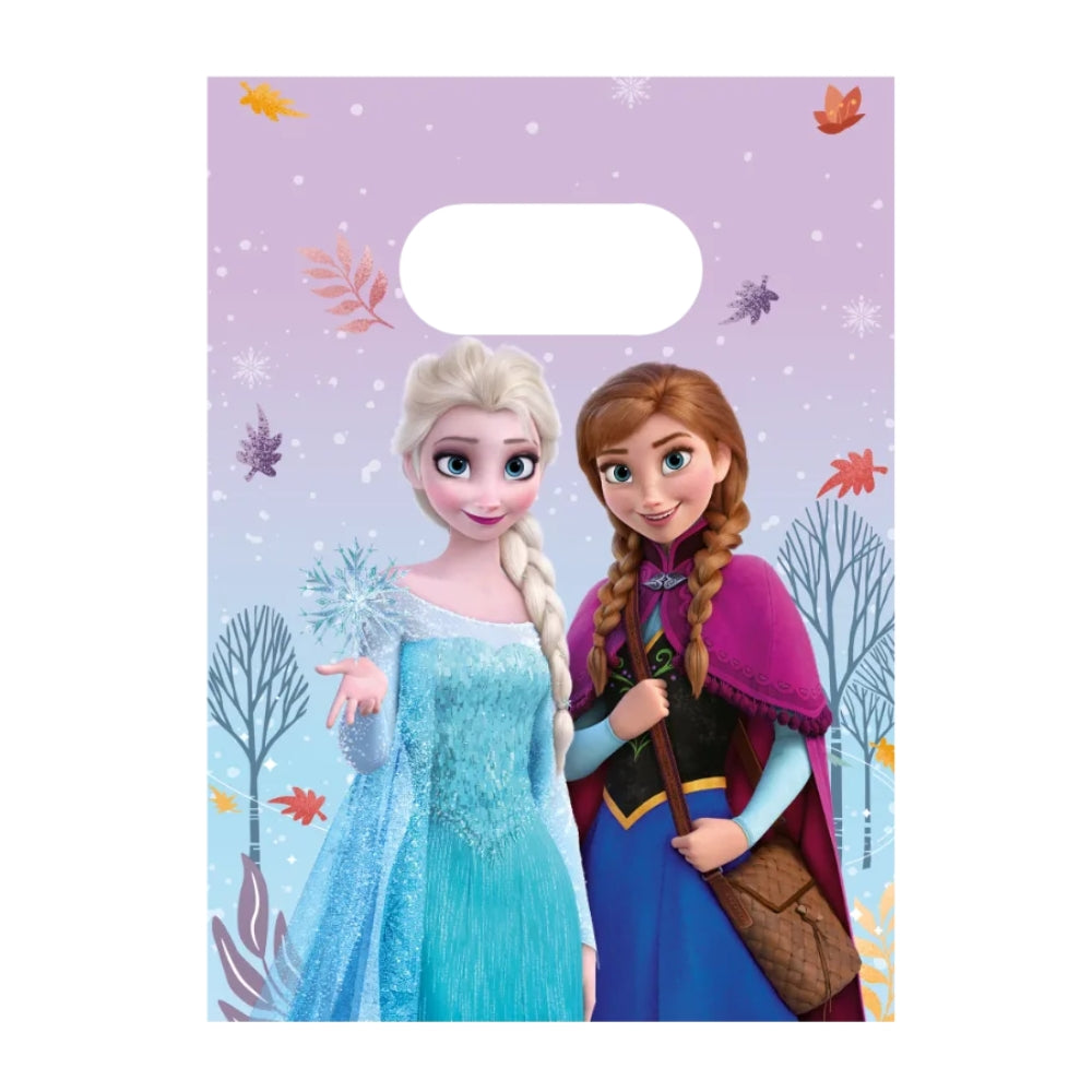 Frost Frozen kalaspåsar 4-pack. Godispåsar med Anna och Elsa motiv för fiskadamm, Frost-kalas och barnkalas