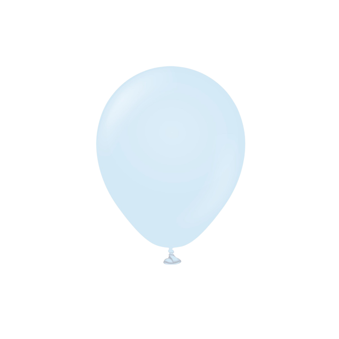 Miniballonger Macaron Baby Blue 13 cm, 25-pack