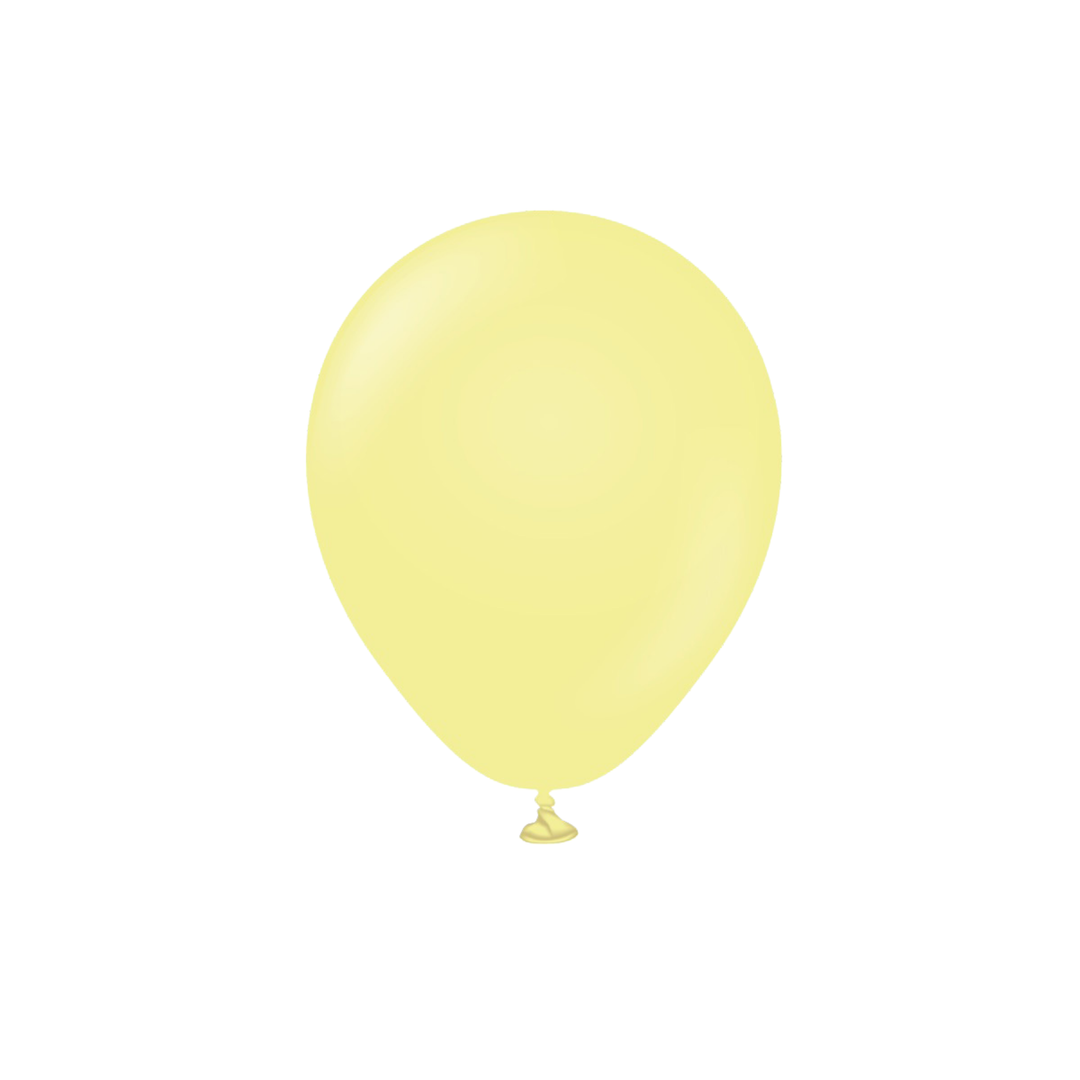 Miniballonger Macaron Yellow 13 cm, 25-pack