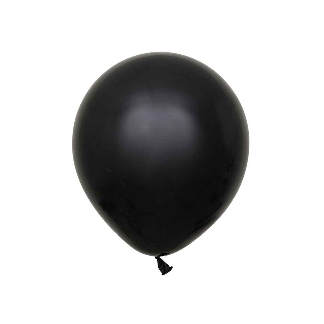 Svarta latexballonger 30 cm från Kalisan, 25-pack till barnkalas, halloween, födelsedagar och fest.