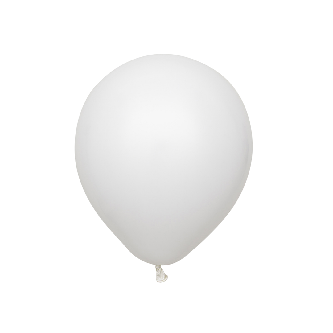Vita latexballonger 30 cm från Kalisan, 25-pack till barnkalas, babyshower, dop, födelsedagar och fest.