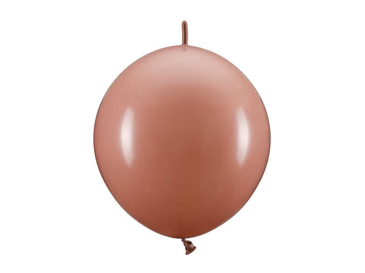 20-pack länkballonger i färgen Dusty Rose, dekoration till fest och kalas