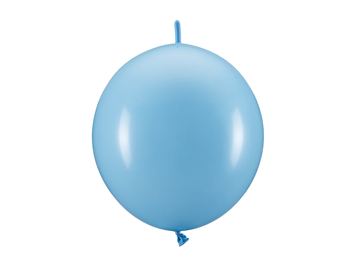 20-pack länkballonger ljusblå färg 30 cm, dekoration till fest och kalas